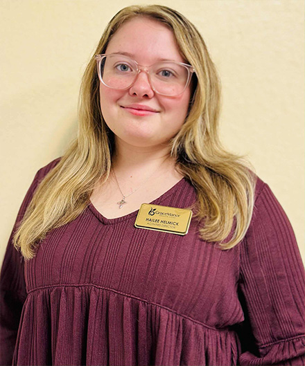 Activity Director, Hailee Helmick